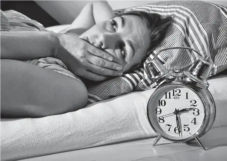  ?? Fotolia ?? According to the Centers for Disease Control and Prevention, 48 percent of Americans suffer occasional insomnia.