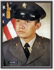  ?? Courtesy photos ?? George C. Aguilar Army portrait.