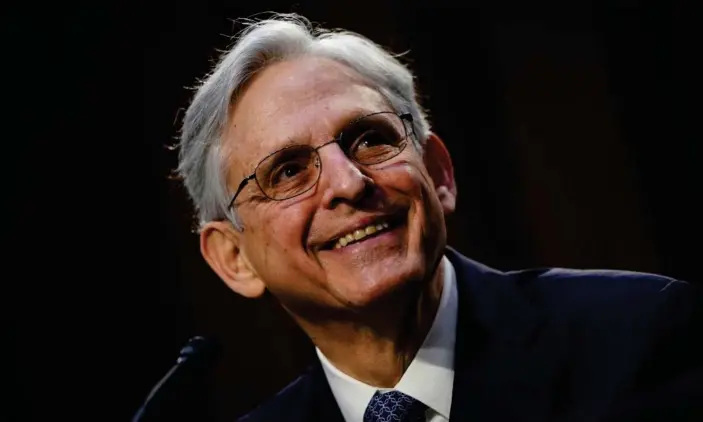  ?? Photograph: Reuters ?? Merrick Garland testifies during his confirmati­on hearing before the Senate judiciary committee on 22 February.