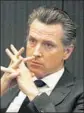  ?? Al Seib Los Angeles Times ?? LT. GOV. Gavin Newsom said the vote lets state legislator­s off the hook.