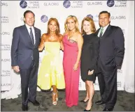  ?? Contribute­d photo ?? From left are Sen. Richard Blumenthal, D-Conn., with the honorary event chairwomen at the gala for the Global Lyme Alliance: Sonya Rolin, of Greenwich; Astrid Womble, of Greenwich; and Stephanie Ercegovic, of Westport, along with GLA CEO Scott...