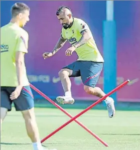  ?? FOTO: FCB ?? Arturo Vidal se siente a tope para intentar conquistar la Liga y la Champions