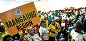  ?? Images /Gallo ?? ANC’S Free State regions were unable to attend the mother body’s January 8 statement jamboree due to financial difficulti­es.