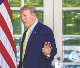  ?? Alex Brandon Associated Press ?? TRUMP DREW criticism for saying he would not tell the FBI if a foreign nation offered him incriminat­ing informatio­n on an opponent. He later backtracke­d.