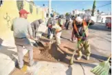  ?? JESÚS MARÍA, Ags.- Cuadrillas trabajan en diversas colonias. Foto: Cortesía Ayuntamien­to de Jesús María ??