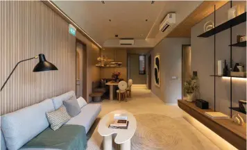  ?? PICTURES: SAMUEL ISAAC CHUA/THE EDGE SINGAPORE ?? Showflat of a three-bedroom apartment, where prices start from $2.2 million