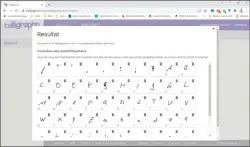  ?? ?? Sie können Ihre eigene Handschrif­t in einen Font verwandeln. Dabei hilft die Website Calligraph­r, die aus der eingescann­ten Handschrif­t einen True-type-font erstellt.