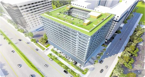  ?? ?? (Artist’s Perspectiv­e: Ice Tower Residentia­l-Office, Mall of Asia Complex) Real estate is among the safest options for investors diversifyi­ng their portfolio, said Randell Tiongson.