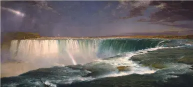  ??  ?? Frederic E. Church (1826-1900), Niagara, 1857. Oil on canvas, 42½ x 90½ in. National Gallery of Art, Washington, D.C..