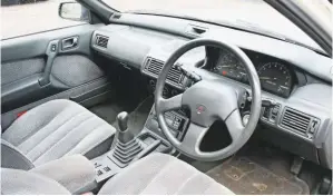  ??  ?? The Galant’s interior still looks almost factory-fresh after nearly a quarter of a million miles.