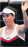  ??  ?? SHOCK WIN Konta celebrates