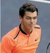  ??  ?? Rising star Taylor Fritz.