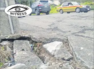  ?? Picture: ELIKI NUKUTABU ?? S W I T N E This broken footpath along Pratt St poses a danger to pedestrian­s, especially students of St Anne’s Primary School in Suva, and needs to be fixed.