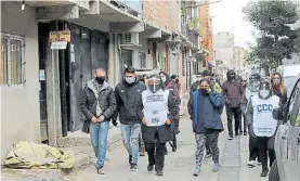  ?? F. DE LA ORDEN ?? DetectAr. En el barrio “La Carbonilla”, en La Paternal, ayer.