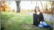  ?? PHOTO BY JESSICA KLICK ?? Maddi Runkles, a senior at Heritage Academy, small private Christian school in Hagerstown, Md., will not be allowed to walk during the school’s graduation ceremony because she is pregnant. She has a 4.0 average, played on the soccer team and served as...