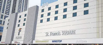  ??  ?? The PEZA-accredited St. Francis Square in Ortigas is preferred by BPO locators seeking efficient office spaces.