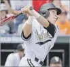  ?? Ted Kirk Associated Press ?? JEREN KENDALL hit 15 home runs for Vanderbilt.