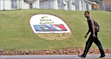  ?? PHOTO: REUTERS ?? Durban hosted the fifth Brics Summit in 2013. The popular city will again be the venue of the annual meeting of the Brics Business Council on July 22 and 23, which will boost Durban’s revenue from tourism.