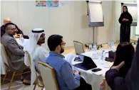  ??  ?? LEARNING BEST PRACTICES: The training programme attended by Bee’ah employees aimed at developing sustainabl­e cities.