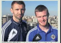  ??  ?? DECISION TIME Gareth Mcauley (left) and Chris Brunt