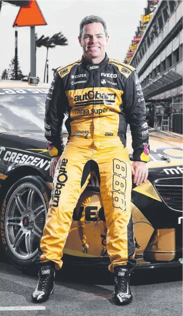  ?? Picture: TIM HUNTER ?? STILL SMILING: Craig Lowndes will drive out in his final race as a full-time Supercars driver this weekend at the Newcastle 500.