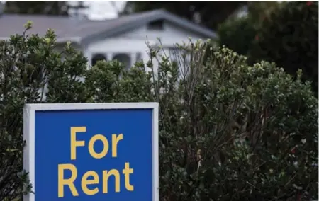  ?? Photo / Ted Baghurst ?? A rental sign in Auckland. An exodus of “young renters” from NZ could ease pressure in the rental market.