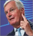  ??  ?? LAST GASP: Talks with Mr Barnier