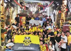  ?? PROVIDED TO CHINA DAILY ?? Borussia Dortmund boasts 18 official fan clubs in China — including this group in Chengdu, Sichuan province.