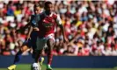  ?? Mercer/MB Media/Getty Images ?? Gabriel Jesus during Arsenal’s recent 4-2 victory over Leicester. The Brazilian has been a revelation since his £45m arrival from Manchester City. Photograph: Craig