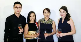  ??  ?? THE LOUIS VUITTON TEAM.
(From left) Assistant general manager Patrick Cuna, assistant PR manager Mary Reyes, general manager of Micronesia and Philippine­s Rhea de Vera Aguirre and client developmen­t manager Rima Ostwani.