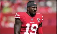  ?? THEARON W. HENDERSON — GETTY IMAGES, FILE ?? The 49ers' Deebo Samuel on the field before an Oct. 3 game against the Seahawks at Levi's Stadium in Santa Clara.