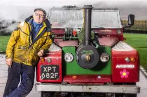  ??  ?? Frank spent £24k building his steam Land Rover