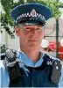  ?? FAIRFAX NZ ?? Above: Matamata police officer in charge Blair Hayde. A range of crime incidents have kept police at the Matamata station busy in the past two weeks.