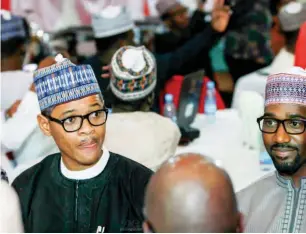  ??  ?? Tagwaye: “Fans do not want to accept that apart from Buhari there is another man behind the character.”