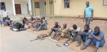  ?? Photo: Romoke W. Ahmad ?? Some of the suspects paraded by the police in Ilorin, the Kwara state capital yesterday.