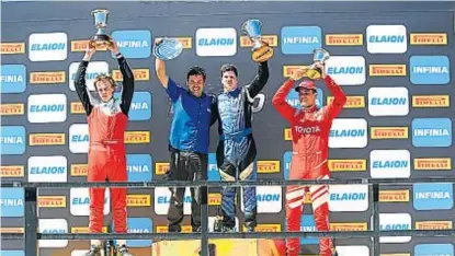  ?? (PRENSA TC2000) ?? Tercer podio de Acosta. El cordobés cumplió una buena tarea para ser tercero en Mendoza.