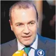  ?? FOTO: AFP ?? Fraktionsc­hef Manfred Weber von der Europäisch­en Volksparte­i im Europaparl­ament lobte die Schwerpunk­te des Haushalts.