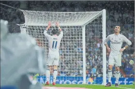  ?? FOTO: GYI ?? Hartos de Cristiano Ronaldo Ante el Athletic lamentándo­se de un gol fallado por Bale