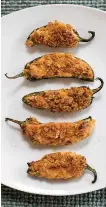  ?? Detroit Free Press/TNS ?? ■ Bacon Ranch Jalapeno Poppers.