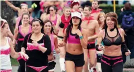  ?? SEATTLE PI ?? Last year’s Cupid’s Undie Run in Seattle attracted a colorful array of runners to help the cause.