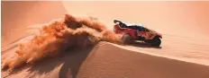  ?? AFP ?? French driver Sebastien Loeb and Belgian co-driver Fabian Lurquin steer their BRX during Stage 13 of the Dakar Rally.