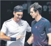  ?? GETTY IMAGES. ?? Andy Murray (R) will face Roger Federer in the ATP Cup.