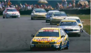  ??  ?? The first British Touring Car Championsh­ip win in a Laguna in 1997