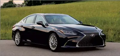  ??  ?? The 2020 Lexus ES 300h Hybrid Drive FWD Sedan. Photo courtesy of Lexus Internet Media.