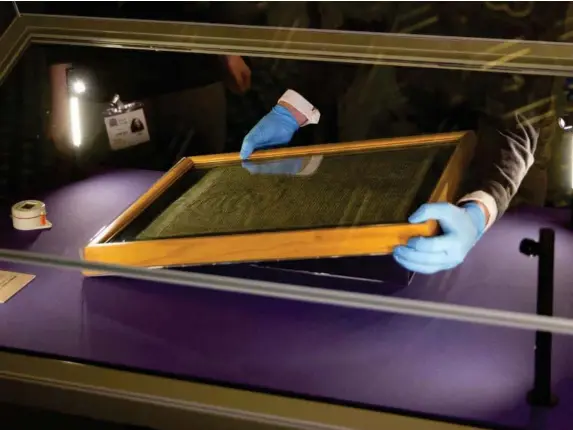  ?? (AP) ?? Mark Royden attempted to steal Magna Carta from its glass display case in Salisbury Cathedral in 2018