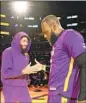  ?? Ashley Landis Associated Press ?? ANTHONY DAVIS, left, is working harder to rejoin LeBron James and Lakers.