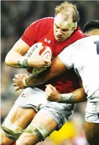  ??  ?? Fist-pumping: Alun-Wyn Jones