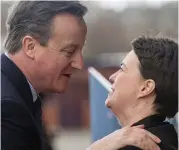  ??  ?? Friends: Mr Cameron and Miss Davidson