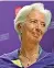  ?? ?? Al vertice Christine Lagarde, 66 anni, presidente della Banca centrale europea