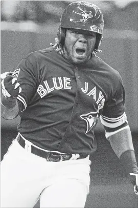  ?? CANADIAN PRESS FILE PHOTO ?? Toronto Blue Jays prospect Vladimir Guerrero Jr. is tearing up the minor leagues in his first two months at double-A
New Hampshire.